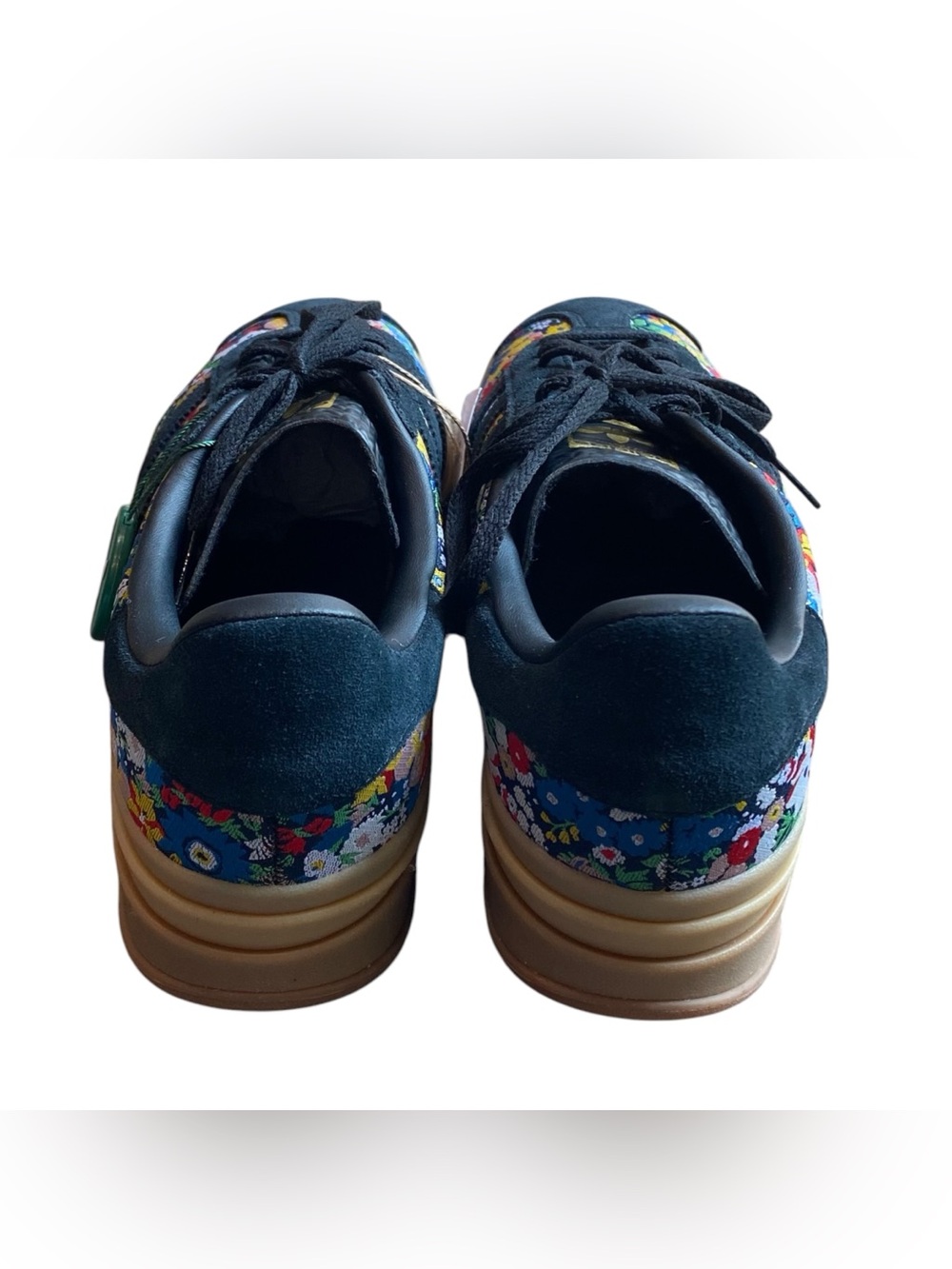 NWT Adidas X Liberty Gazelle Bold Suede & Textile Floral Triple Stacked Sneakers - Picture 4 of 7